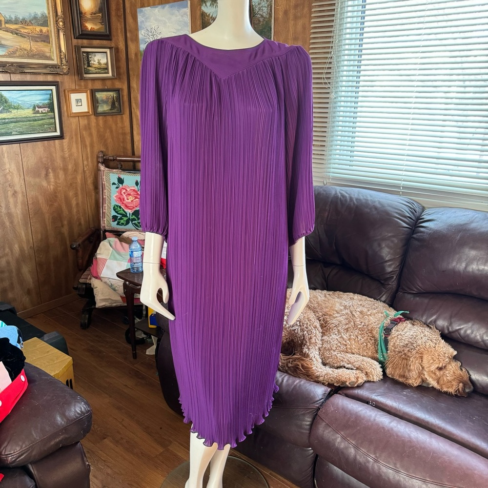 Unique Vintage Purple Dress